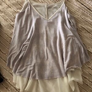 Elegant Grey Layered Top